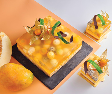 Melon Mango Cheese Cake