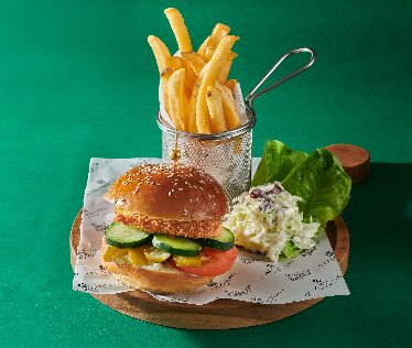 Breaded Seabass Wasabi Mayo Sandwich