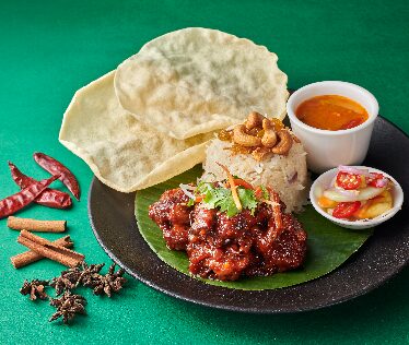 Nasi Minyak with Ayam Masak Merah