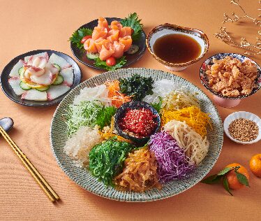 Yee Sang Good Fortune Toss at Kazuma