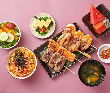Kushiyaki Moriawase Din Setto at Kazuma