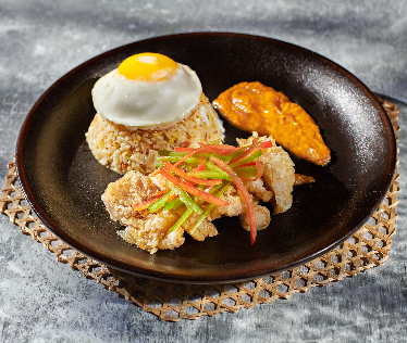 Mongolian Crispy Chicken with Garlic Rice