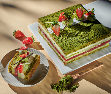 Matcha Strawberry Entremets